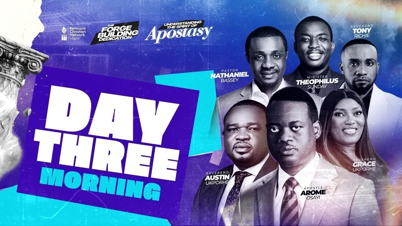 Understanding The Spirit Of Apostasy Day 3 Morn — Apt Arome Osayi And Rev. Austin Ukporhe